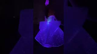 Light up glow in the dark fiber optic fabric dress gown😍😍 shorts [upl. by Ernaldus]