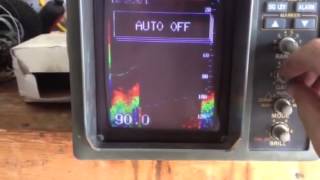 FCV 582 Furuno Depth Finder Operating Video [upl. by Shirk664]