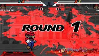 Mugen  Red Devil Old 1p vs Red Devil Remake 1p Both Sides [upl. by Enomahs]