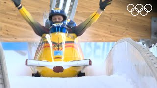 Bobsleigh Beijing 2022  4man heats highlights [upl. by Slen]