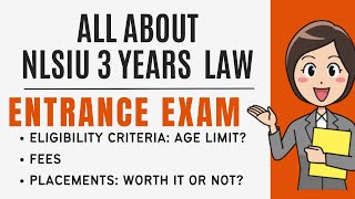 NLSIU Bengaluru 3 years LLB Fees Pattern Eligibility CriteriaNLSAT Exam Detail PlacementSyllabus [upl. by Derina]