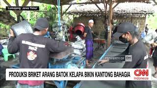 Produksi Briket Arang Batok Kelapa Bikin Kantong Bahagia [upl. by Nedarb]