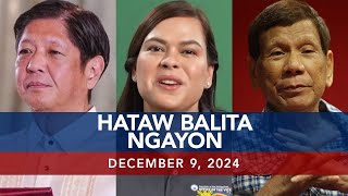 UNTV Hataw Balita Ngayon  December 9 2024 [upl. by Fineman]