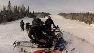 Sledding in Cochrane Ontario [upl. by Ermengarde]