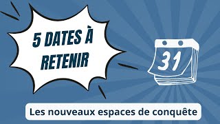 HGGSP 5 dates en moins de 2 min sur le thème 1 Les nouveaux espaces de conquêt [upl. by Odella479]