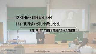 CysteinStoffwechsel  TryptophanStoffwechsel [upl. by Aliet131]