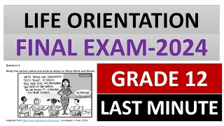 LIFE ORIANTATION GRADE 12 2024 LATST MINUTE PREPARATION FOR FINAL EXAM THUNDEREDUC [upl. by Schroth]