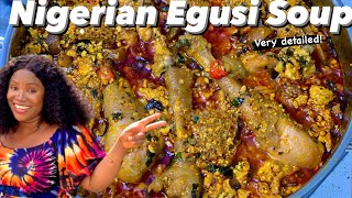 How to make Nigerian Egusi Soup for Beginners  like a pro  step by step [upl. by Llertac]