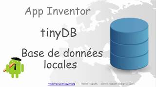 tinyDB  tuto database App Inventor [upl. by Esmerolda]