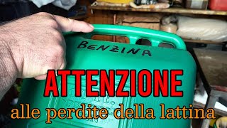 Una perdita scomoda controllare le lattine di benzina [upl. by Nonie]