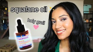 Squalane Oil is my holy grail  hyperpigmentation and acne prone skin [upl. by Hilaire]