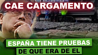 LA DROG4 DE PETRO DESCUBREN CARGAMENTO CON SU CARA EN ESPAÑA [upl. by Nahtanhoj]