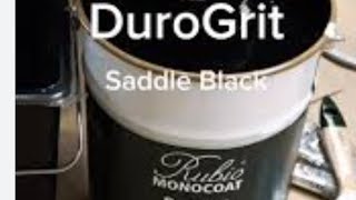 How to apply Rubio Monocoat Duro Grit Saddle Black rubiomonocoat exteriorstain [upl. by Nnairek]