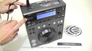 Reproductor CD MP3 USB SD compacto DJ modelo 350USB distribuido por CABLEMATIC ® [upl. by Ragas138]