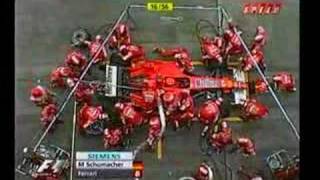 Ferrari pit stop overhead 75 seccond stop [upl. by Aihsenat]