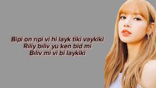 The Girls Blackpink Lisa Rap kolay okunuş [upl. by Evita]