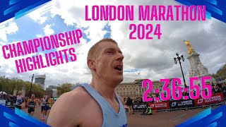 London Marathon 2024 Highlights 23655 Championship Entry [upl. by Asilrac]