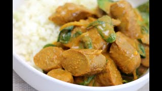 Keto Curried Sausages  30 min Weeknight Keto Meal [upl. by Mlawsky]