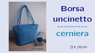 Borsa uncinetto cerniera [upl. by Nnael566]