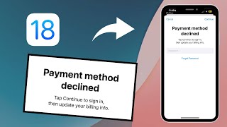 How to Fix Peyment Method Declined On App Store In iPhone iOS 18 2024 [upl. by Jer409]