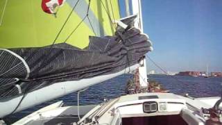 Corsair 31 R sailing under spinnaker [upl. by Airamesor227]