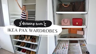 IKEA PAX WARDROBE  Building Our Dressing Room  Walk In Wardrobe [upl. by Collyer]