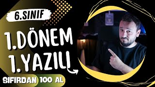 6Sınıf Matematik  1Dönem 1Yazılı  SIFIRDAN 100 AL [upl. by Leile]