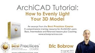 ArchiCAD Tutorial  How to Evenly Light Your 3D Model [upl. by Mannes]