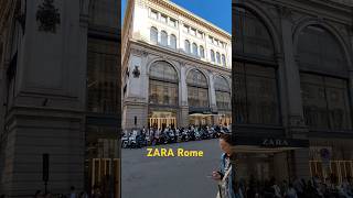 ROME 🇮🇹  ZARA Rome Italy via del Corso Roma 🧡 [upl. by Ryley267]