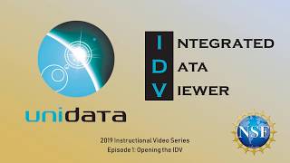 Unidata IDV Basics 2019 Episode 1 Launching the IDV [upl. by Yelsa]