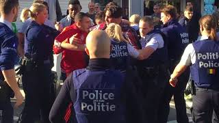 Police Belgique  Bagarre Policiers vs Marocains à Molenbeek Bruxelles [upl. by Arvy]