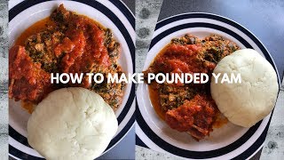 EASY HOW TO MAKE POUNDED YAM WITH A CAKE MIXER [upl. by Sharp]