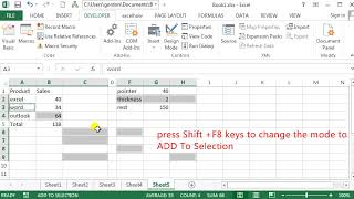 How to Select Non Adjacent Cells in Excel [upl. by Lerred]