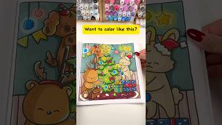 Christmas lights glow tutorial  Fluffy Times coloring book by Didi Plums coloringbook christmas [upl. by Hola556]