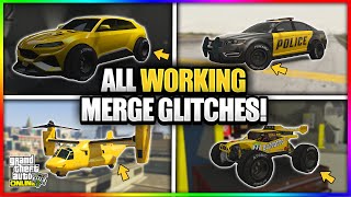 SOLO GTA 5 ALL WORKING CAR MERGE GLITCHES AFTER PATCH 167 F1BENNYS MERGE GLITCH GTA ONLINE [upl. by Xino]