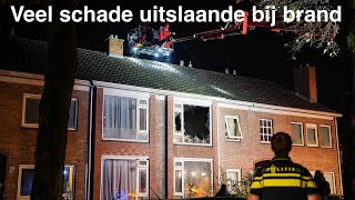 Woning verwoest bij uitslaande brand in Veendam [upl. by Joete]