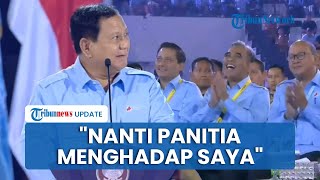 Saat Prabowo Protes Mayor Teddy Tak Tulis Semua Nama Tamu Undangan Jenderal amp Ketum Parpol Tertawa [upl. by Oneida75]