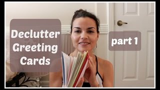 DECLUTTER Greeting cards  part 1 [upl. by Kwapong636]