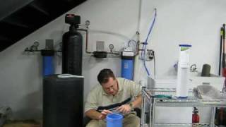 Whole House Water Filter System Overview and Filter Change Demonstration [upl. by Noswal]