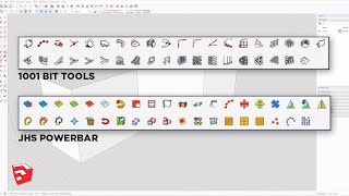 HOW TO Introduction to Plugins in SketchUp JHS Powerbar amp 1001 Bit Tools [upl. by Etnoj242]