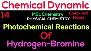 Photochemical Reactions HydrogenBromine mscchemistrynotes chemicalkinetic itschemistrytime [upl. by Beryl]