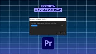 Cómo EXPORTAR a la MÁXIMA CALIDAD en PREMIERE PRO [upl. by Latsyk194]