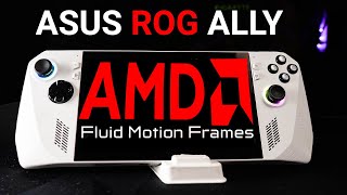 ASUS ROG Ally AMD FLUID MOTION FRAMES How to get AFMF on ROG ALLY in MINUTES [upl. by Ytsur302]