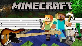 Minecraft  Sweden C418 Bass Tabs Tutorial [upl. by Bently]