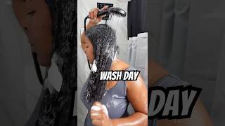 Wash day 🩷 ASMR washday washdayroutine dryscalpremedy scalpcare cleanscalp [upl. by Noffihc]