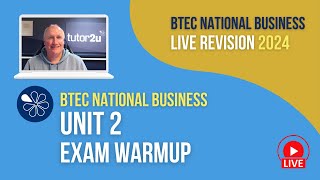 Unit 2 Marketing Campaign Exam Warmup  BTEC National Business 2024 [upl. by Eleaffar304]