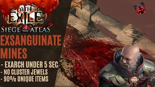 PoE 323  Boss destroyer Exsanguinate mine build  Path of Exile Affliction [upl. by Buhler]