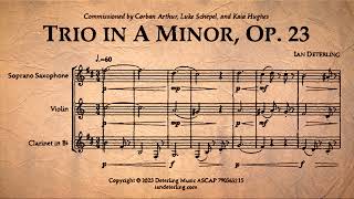 Soprano Saxophone Violin and Clarinet Trio in A Minor Op 23 [upl. by Ailemor]