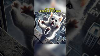 DUEÑA TIRA A SU GATITO😢 cat short viral shortviral gato gatito mascota ia historia gatito [upl. by Helas117]