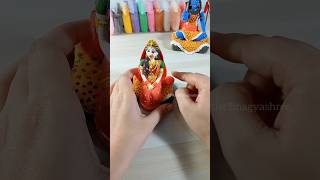 DIY Clay Parvati Ji 😍😍😍  Making Parvati Ji With Soft Clay ❤️🙏  Shiv Parvati ❣️💕 shorts [upl. by Eleazar]